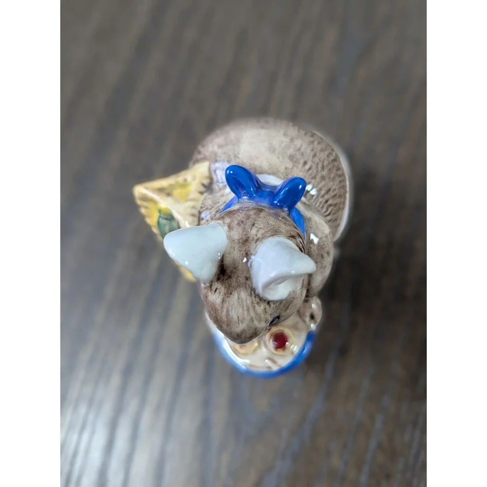 VTG ROYAL ALBERT Beatrix Potter Lady Mouse & Appley Dapply Porcelain Figurines